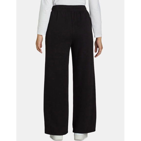 Wicked Women’s Rhinestone Logo Wide Leg Sweatpants Black - Picture 5 of 7